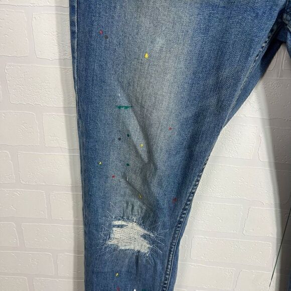 Serenade men’s Jeans size 36 skinny jeans paint splatter - Picture 5 of 16